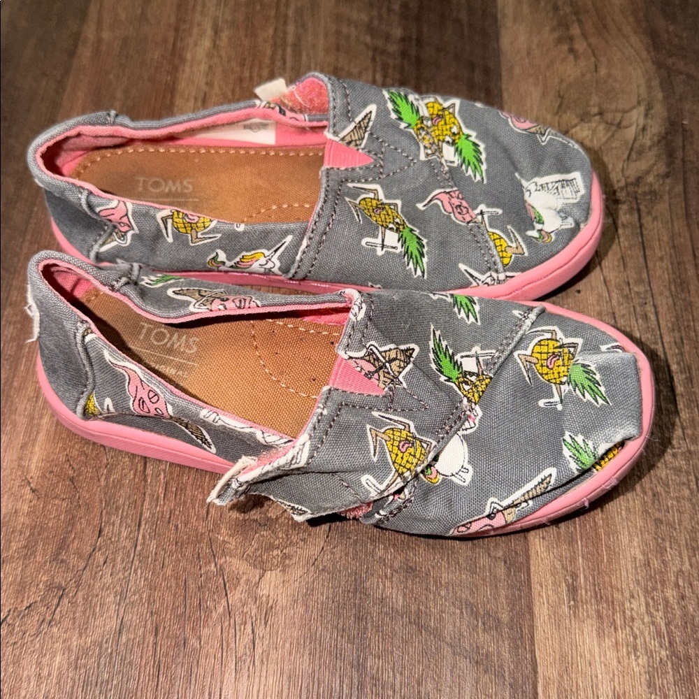 Ice Cream,‎ Unicorn & Pineapple Toddler Toms - Sz 10t
